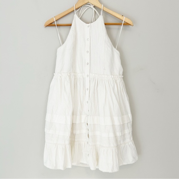 Free People Desert Days mini halter dress white NWT - Picture 11 of 16